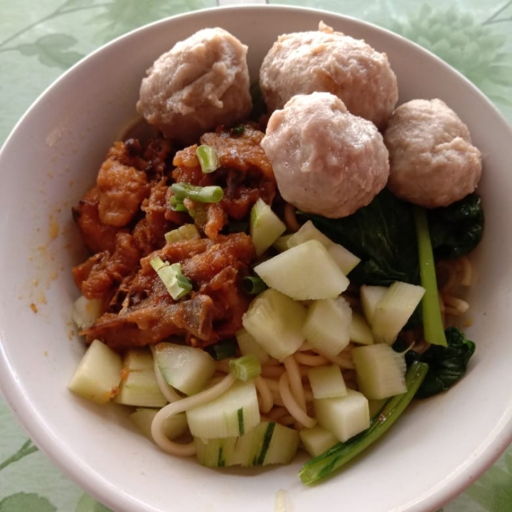Mie Ayam Bakso Kecil Porsi Setengah