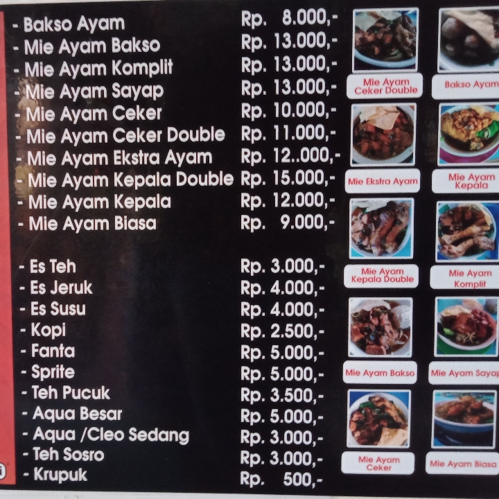 Mie Ayam Biasa