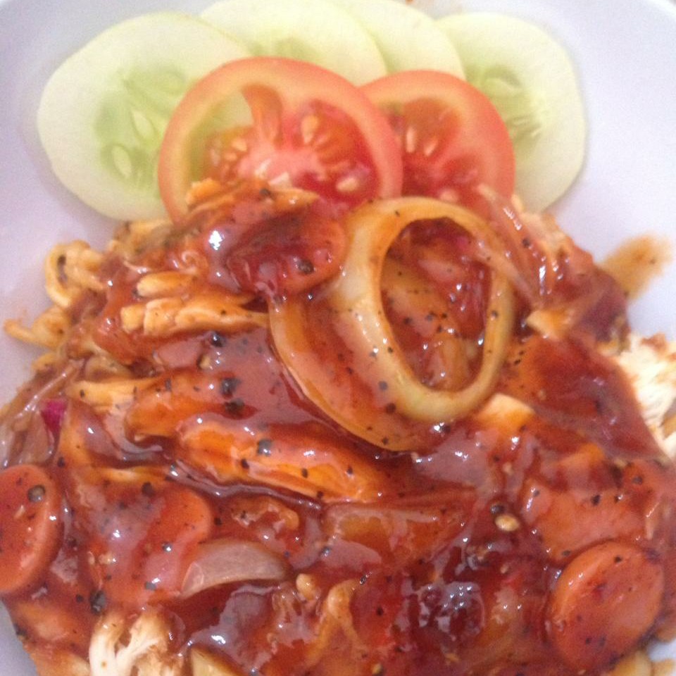 Mie Ayam Lada Hitam Cafeser