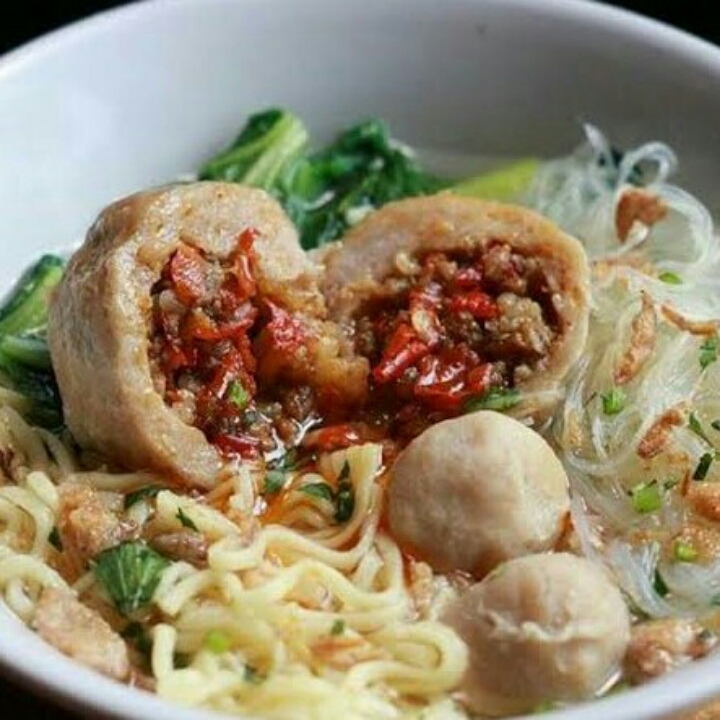 Mie Bakso Mercon Isi Rica