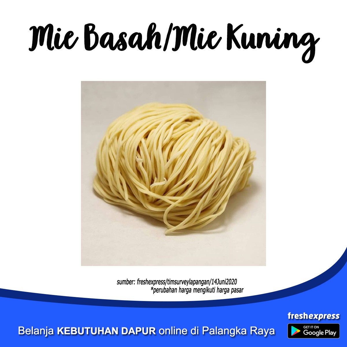 Mie Basah - Mie Kuning 1 Kg