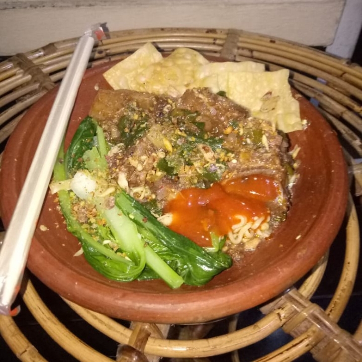 Mie Cobek Iga Sapi 
