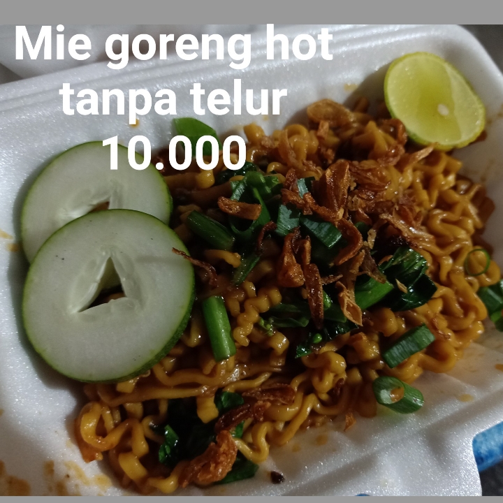 Mie Goreng Hot Tanpa Telur
