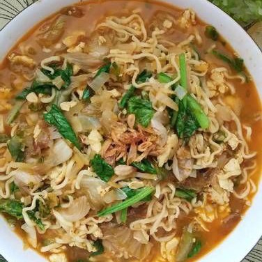 Mie Kuah Hati Ampela Dan Telor