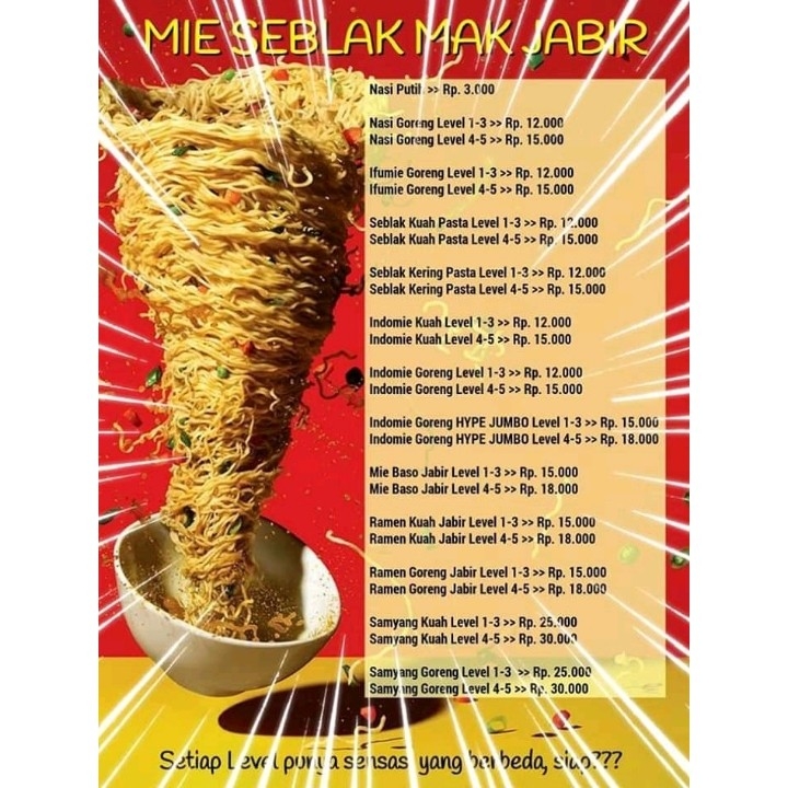 Mie Seblak Mak Jabir