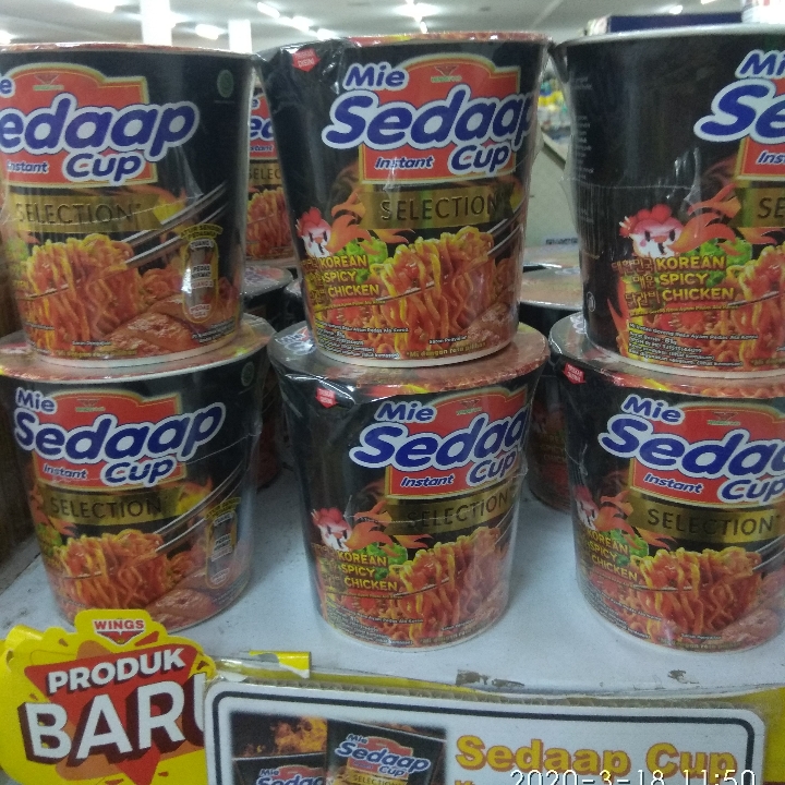 Mie Sedap Cup Rasa Korean Spicy Chicken