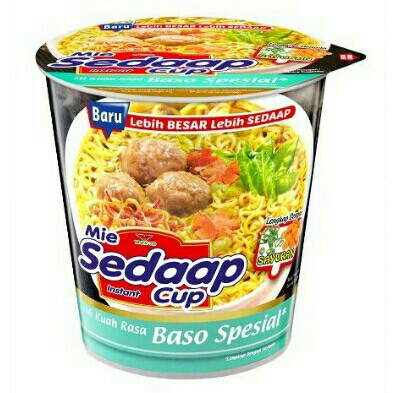 Mie Sedap Cup Bakso Karton