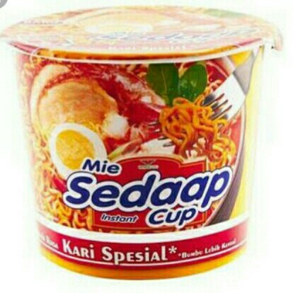 Mie Sedap Cup Kari Karton