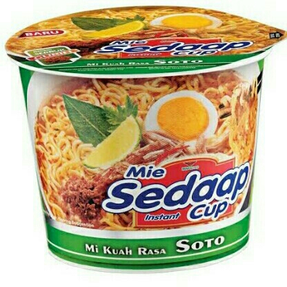 Mie Sedap Cup Soto Karton