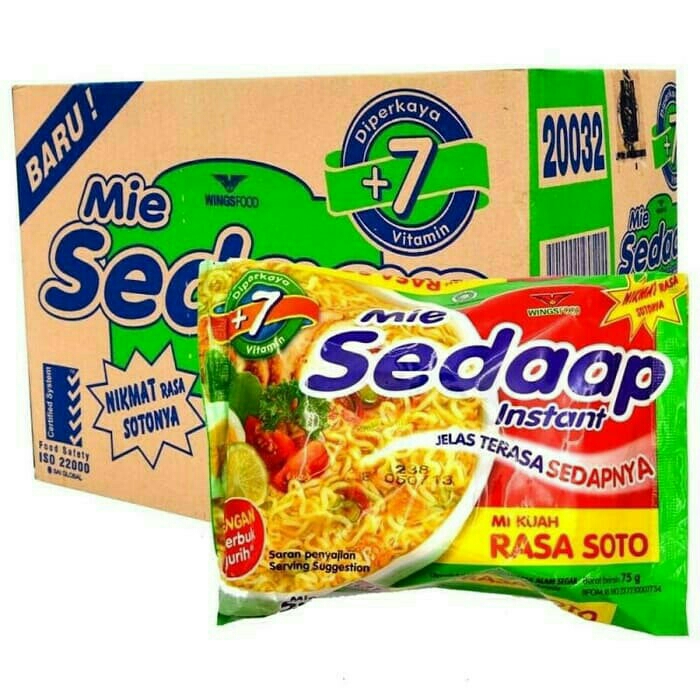 Mie Sedap Soto 75 Gr 3