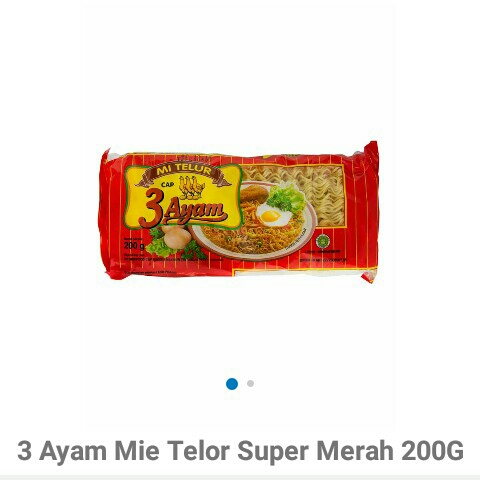 Mie Telor Super Merah 3 Ayam 200gr