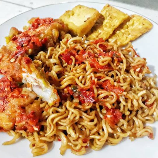 Mie Tempe Geprek