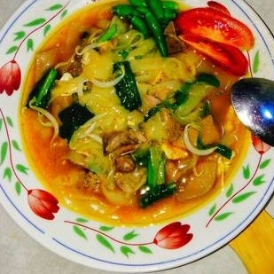 Mie Tio Rebus Ayam Baso Ati Ampela