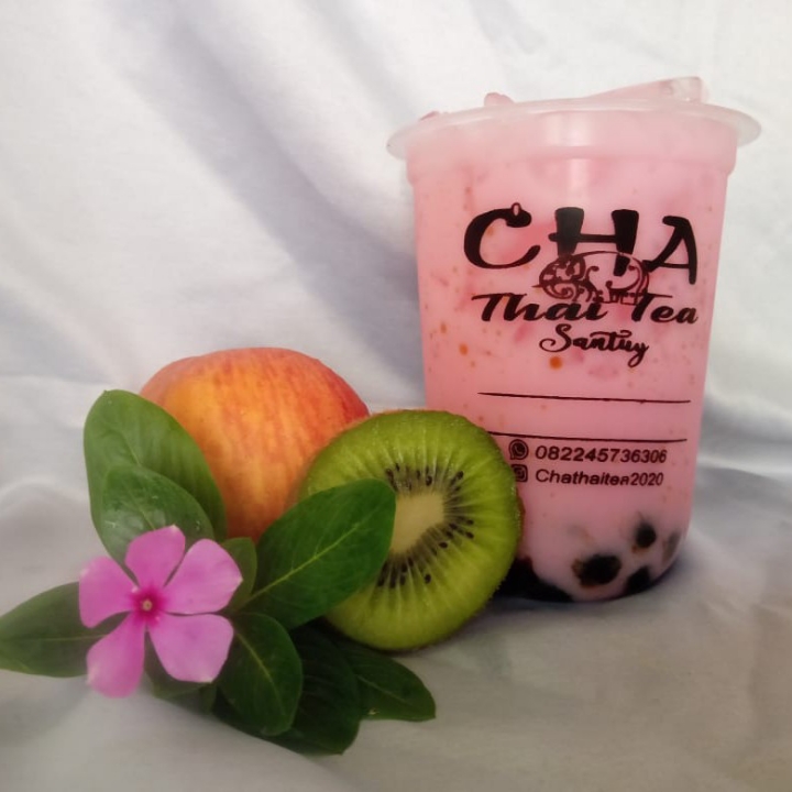 Milkshake Stroberi Boba