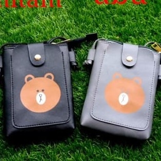 Mini Slingbag Pocket Beruang -HITAM 2