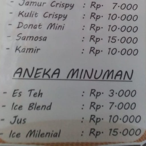 Minuman Dapur Om Amy