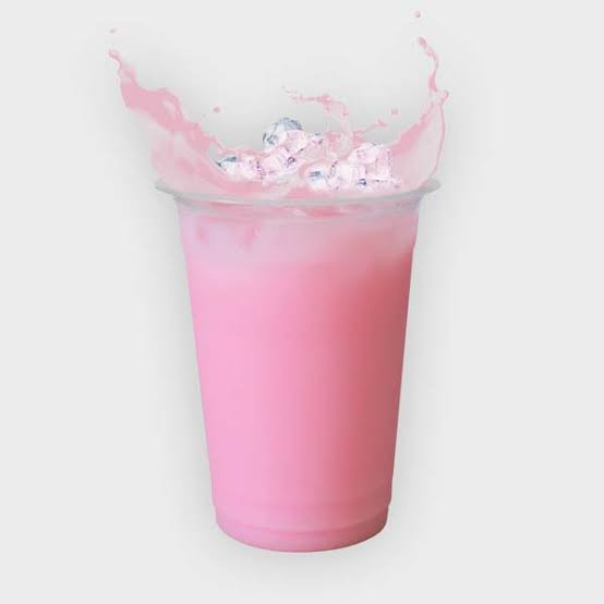 Minuman Es Permen Karet Viral Pink