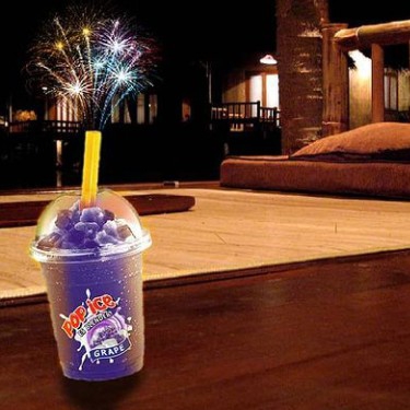 Minuman Pop Ice Rasa Anggur Topping Boba