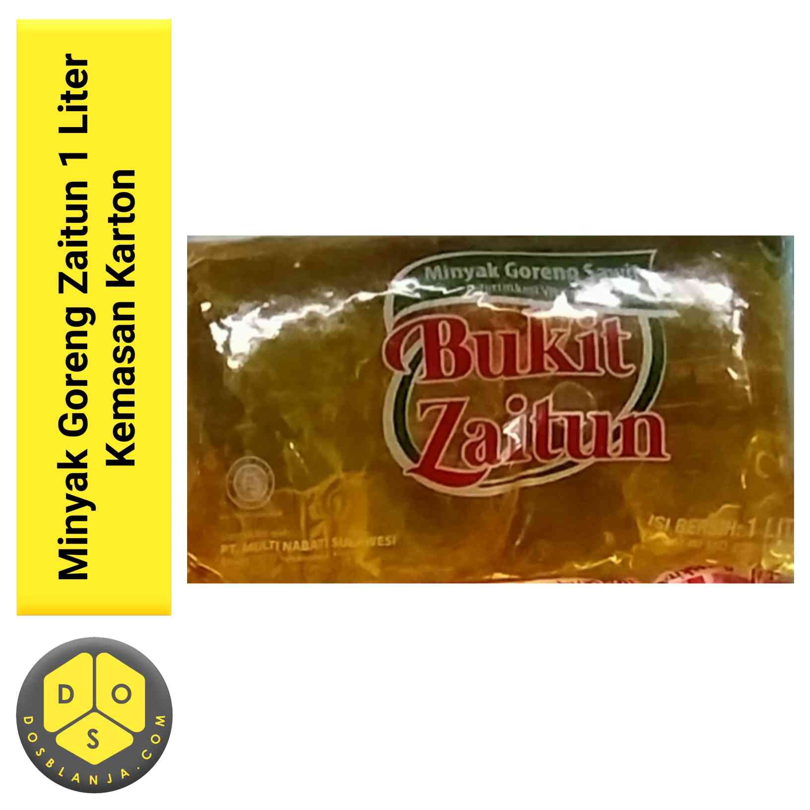 Minyak Goreng Bukit  Zaitun 1 Liter Kemasan Karton