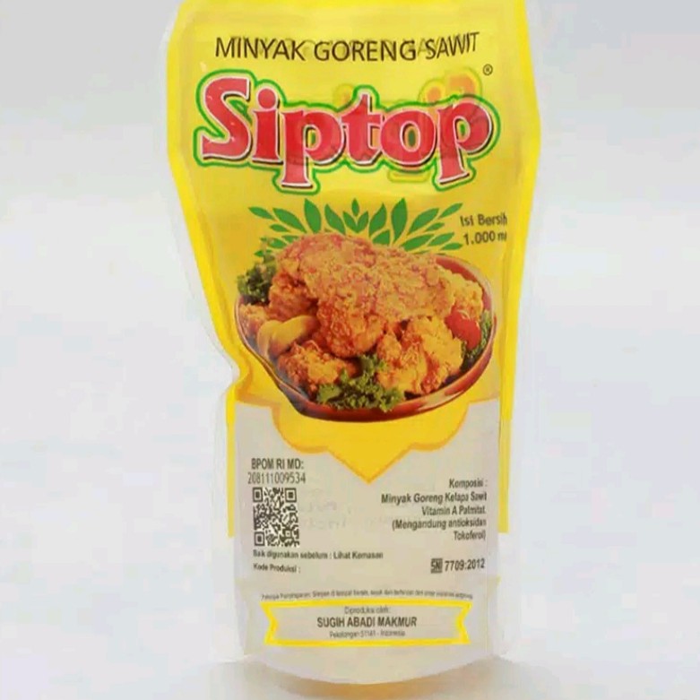 Minyak Goreng Siptop Setengah Liter