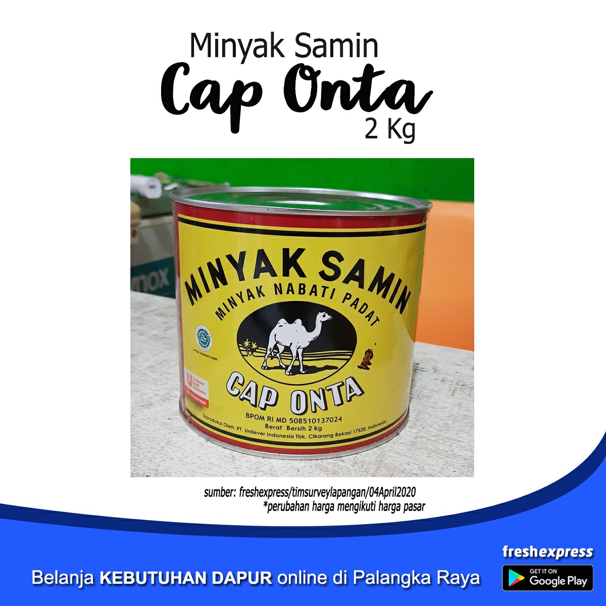 Minyak Samin Cap Onta 2 Kg