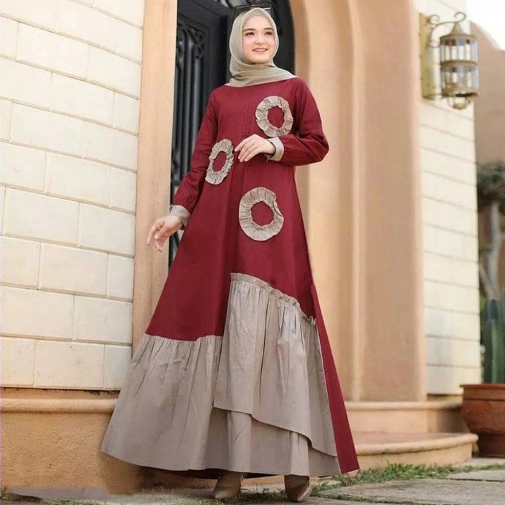 Miranda Maxi Dress Pakaian Wanita Fashion Muslim 2