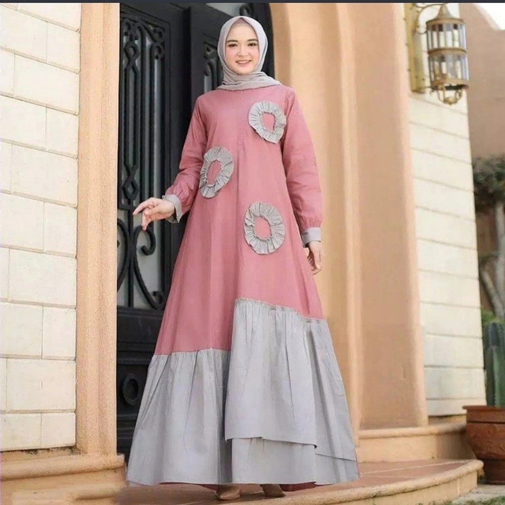 Miranda Maxi Dress Pakaian Wanita Fashion Muslim 3
