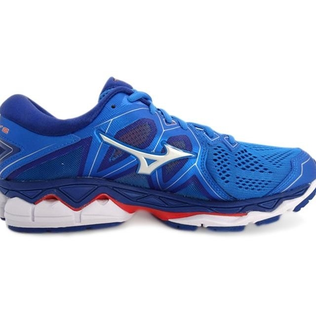 Mizuno Jogging Wave Sky 2 Sepatu Lari Unisex - Biru