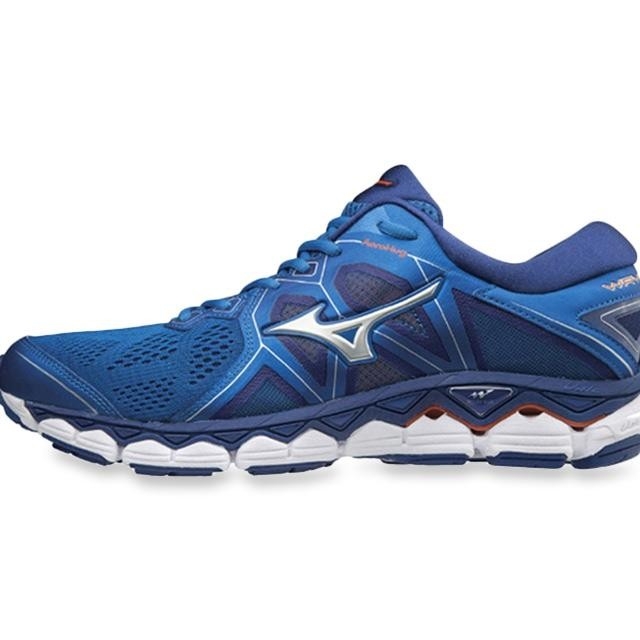 Mizuno Jogging Wave Sky 2 Sepatu Lari Unisex - Biru 2