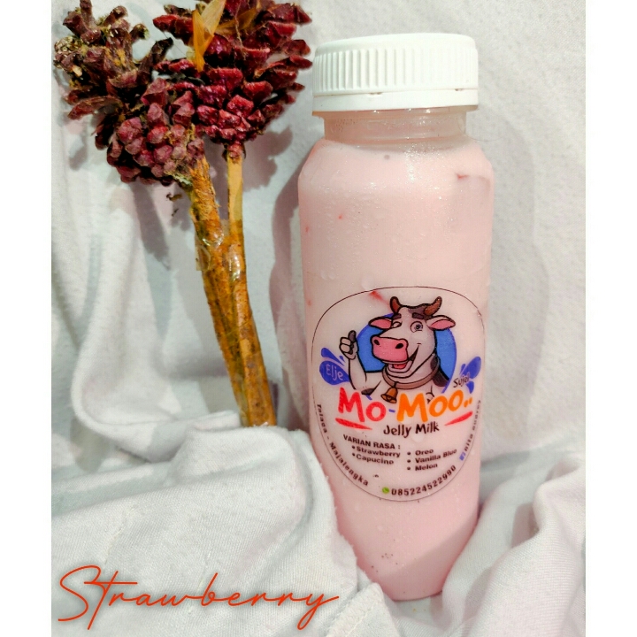 Mo Moo Jelly Milk Strawbery