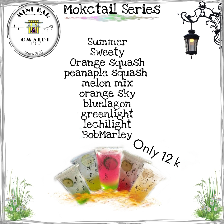Menu Mocktail Series