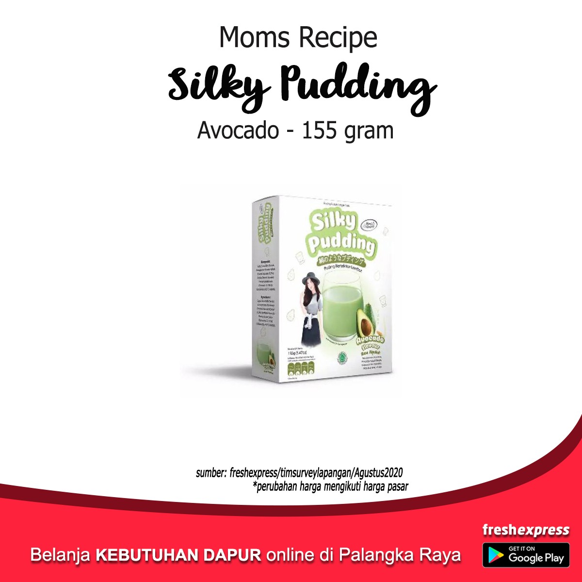 Moms Recipe Silky Puding Avocado 155 Gram