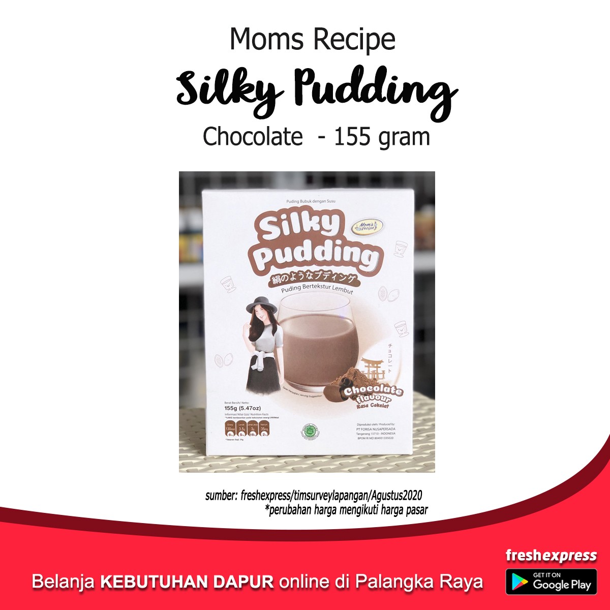 Moms Recipe Silky Puding Chocolate 155 Gram