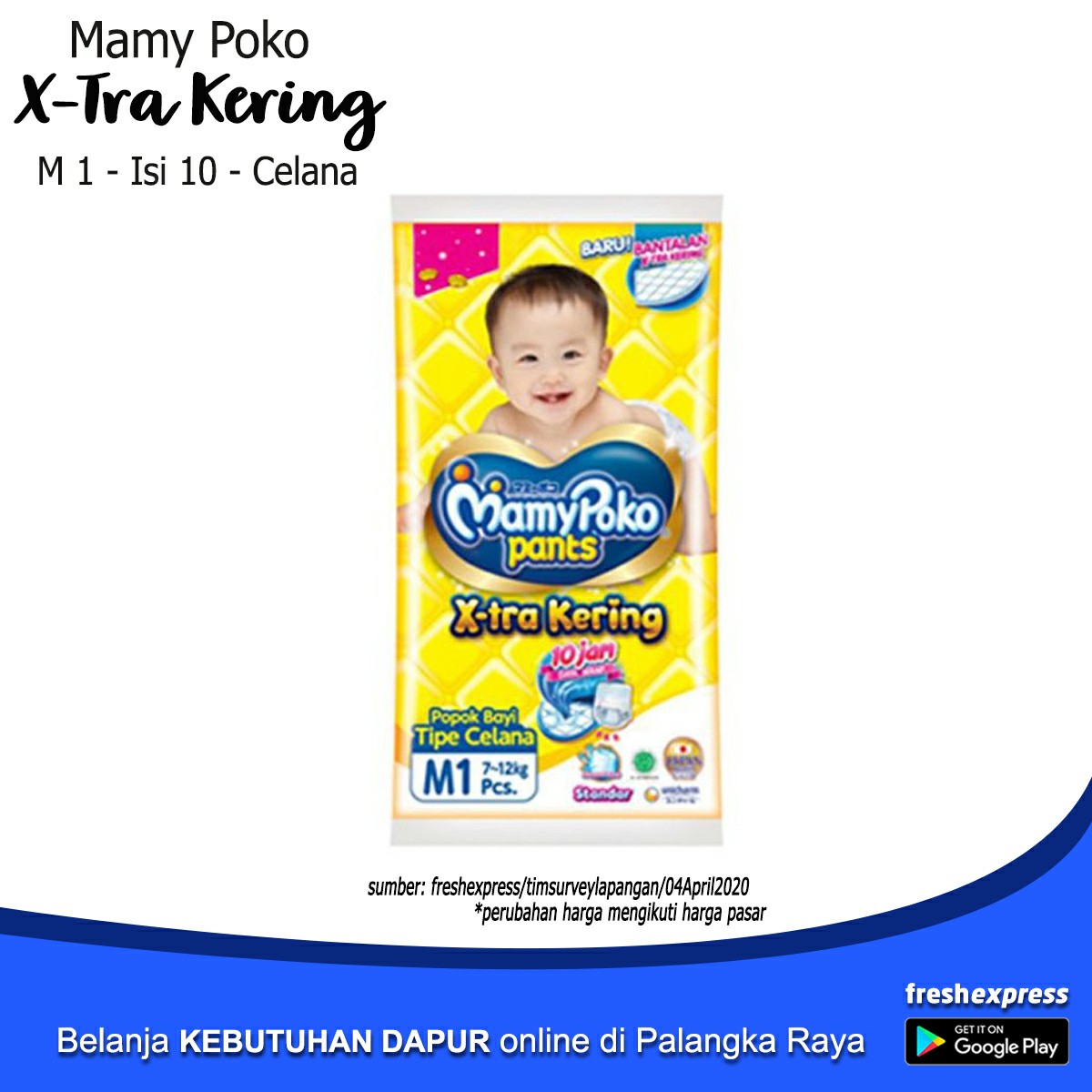 Momy Poko Extra Kering M1 Celana Isi 10