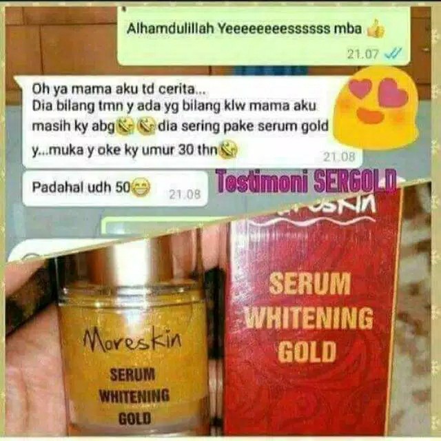 Moreskin Serum Whitening Gold 3