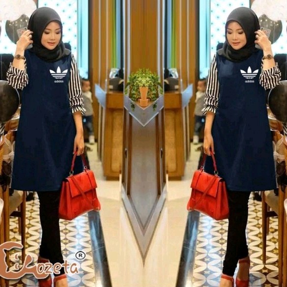 Mosy Adidas Bordir Navy