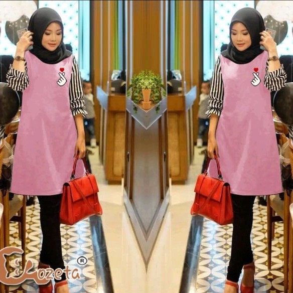 Mosy Bordir Saranghae PinkAsh