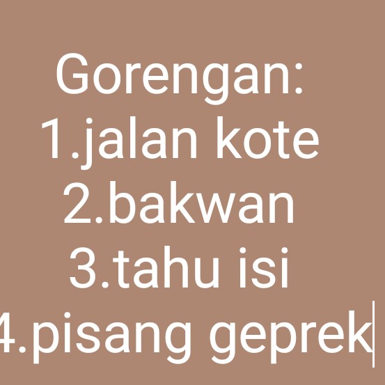 Makanan Ringan Gorengan