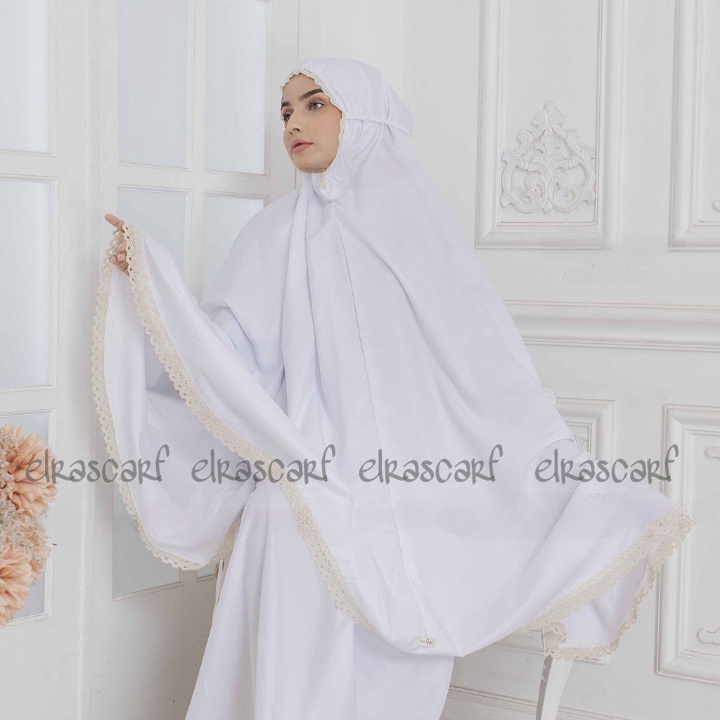 Mukena Dewasa Katun Polos Renda 3