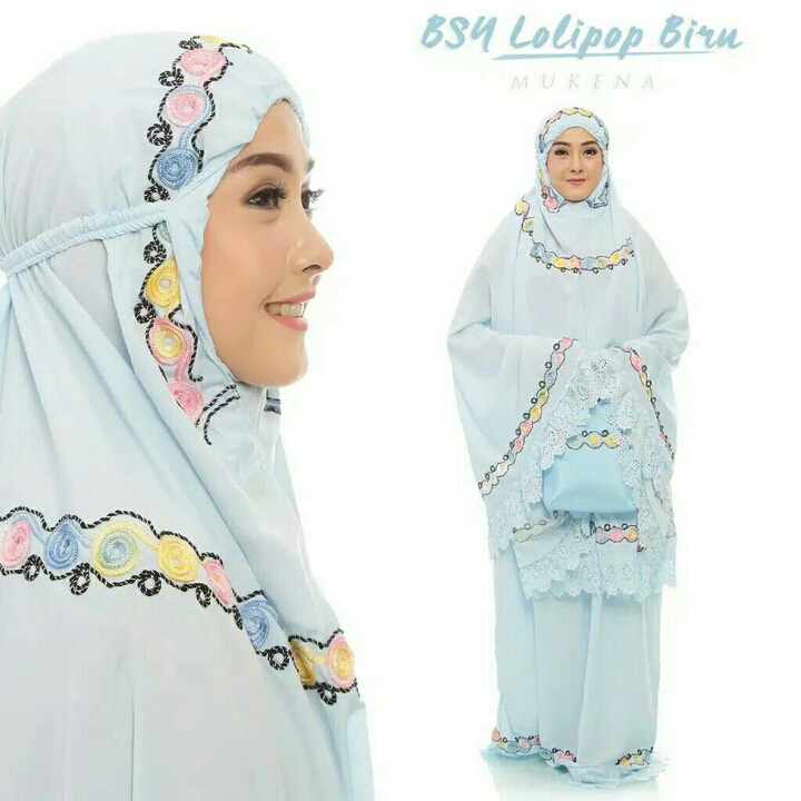 Mukena Lolipop Blue