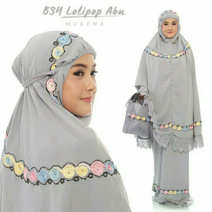 Mukena Lolipop Grey