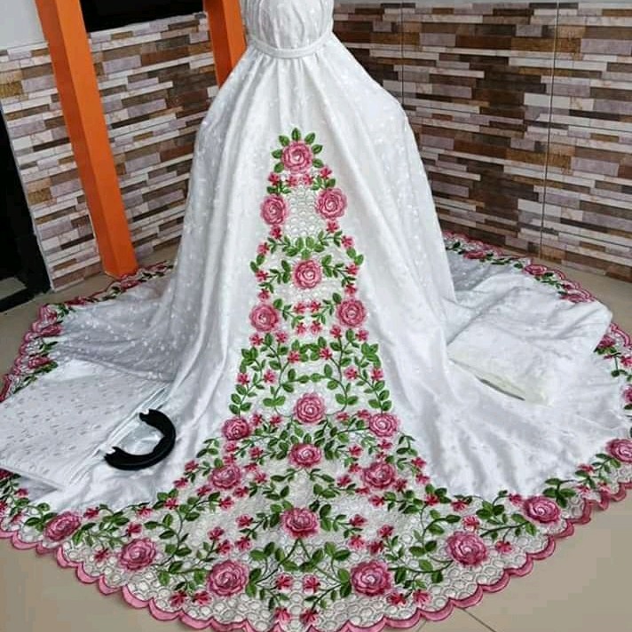 Mukena Sutera Mawar Timbul 3