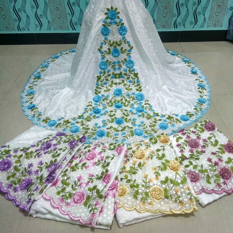 Mukena Sutera Mawar Timbul 5