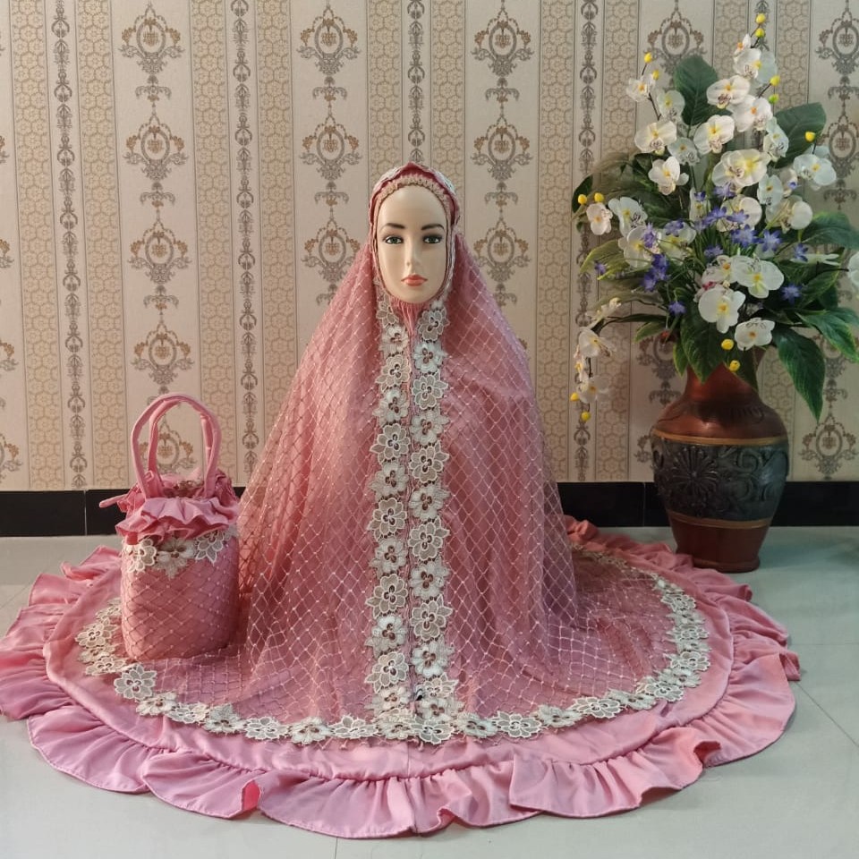Mukena Sutera Velvet Mix Bruklat