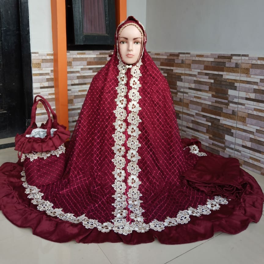 Mukena Sutera Velvet Mix Bruklat 2