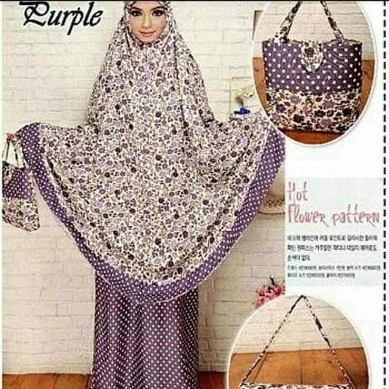 Mukena dewasa motif jasmine