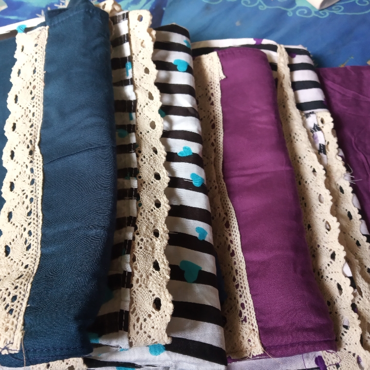 Mukenah Katun Bali Ademmm Motif Love