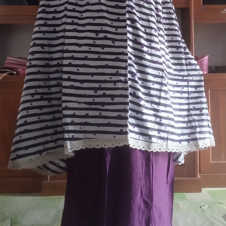 Mukenah Katun Bali Ademmm Motif Love 2