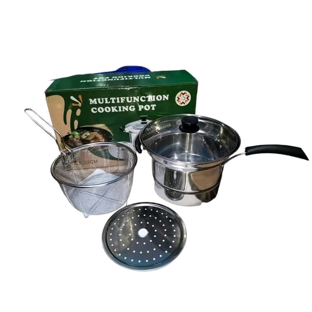 Multifunction cooking pot panci steamer 22 cm