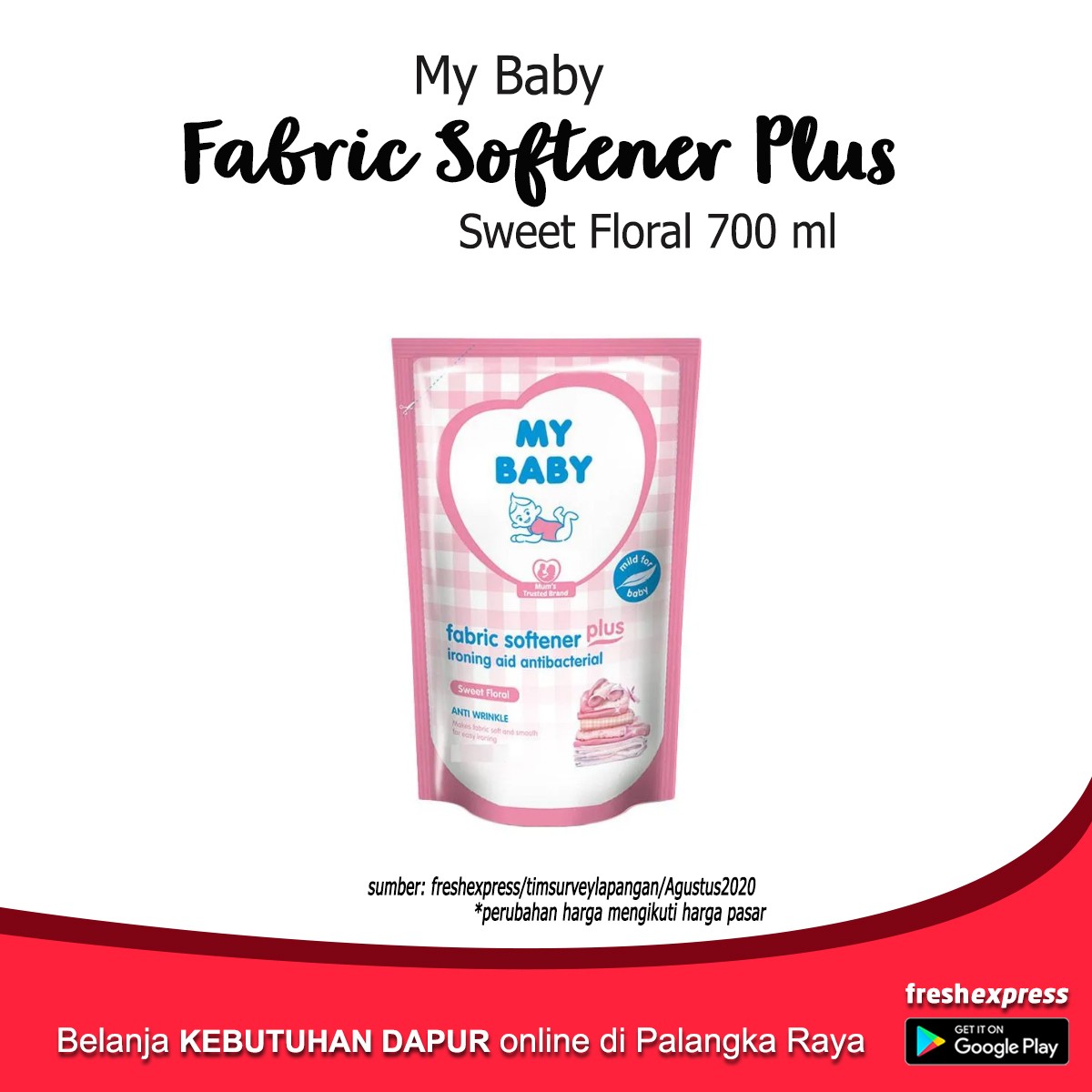 My Baby Fabric Softener Plus Sweet Floral 700 Ml